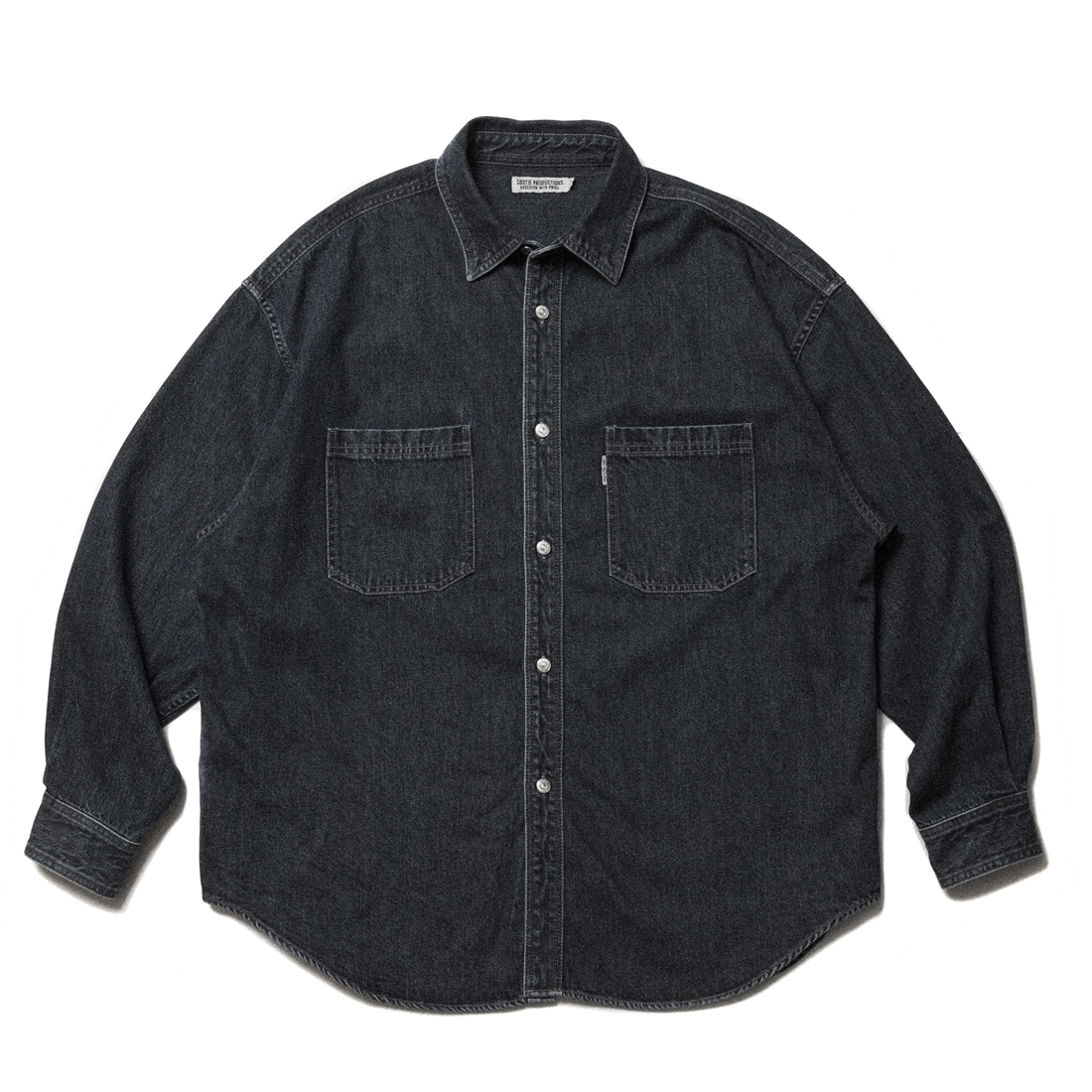 画像: COOTIE PRODUCTIONS/Denim Work Shirt（Black Fade）［フェード加工デニムワークシャツ-23春夏］