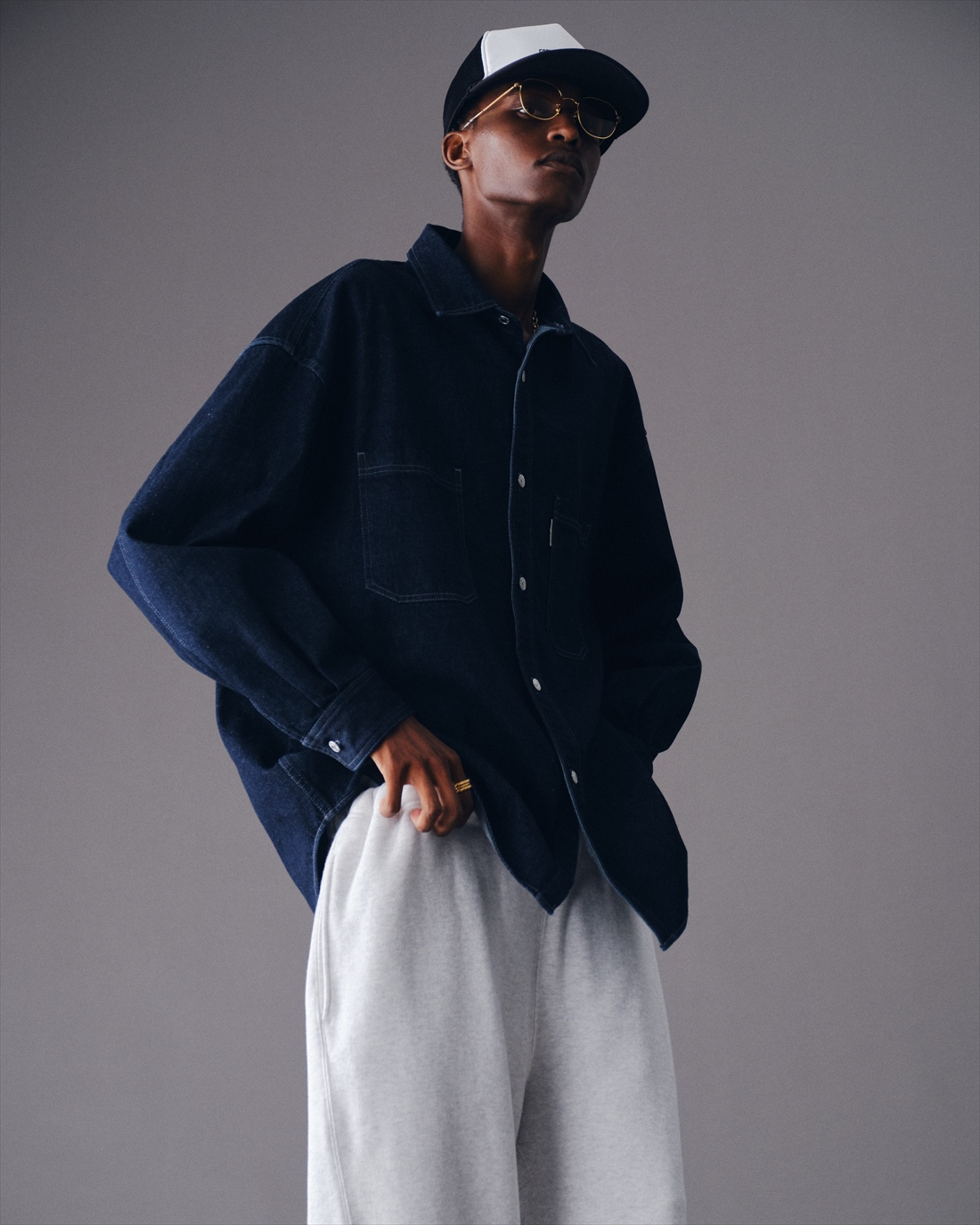 画像: COOTIE PRODUCTIONS/Denim Work Shirt（Indigo One Wash）［ワンウォッシュ加工デニムワークシャツ-23春夏］