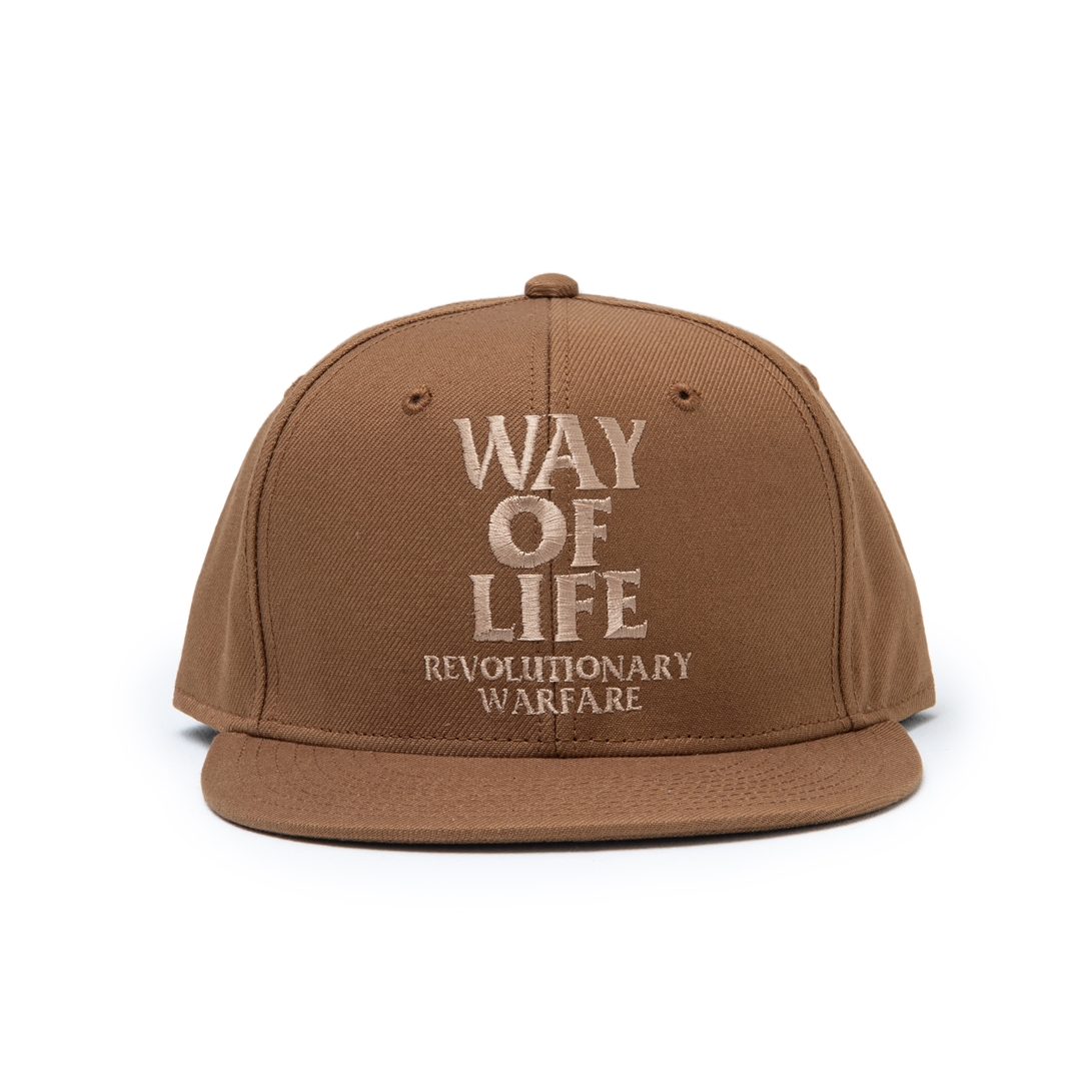 rats embroidery cap way of life brown