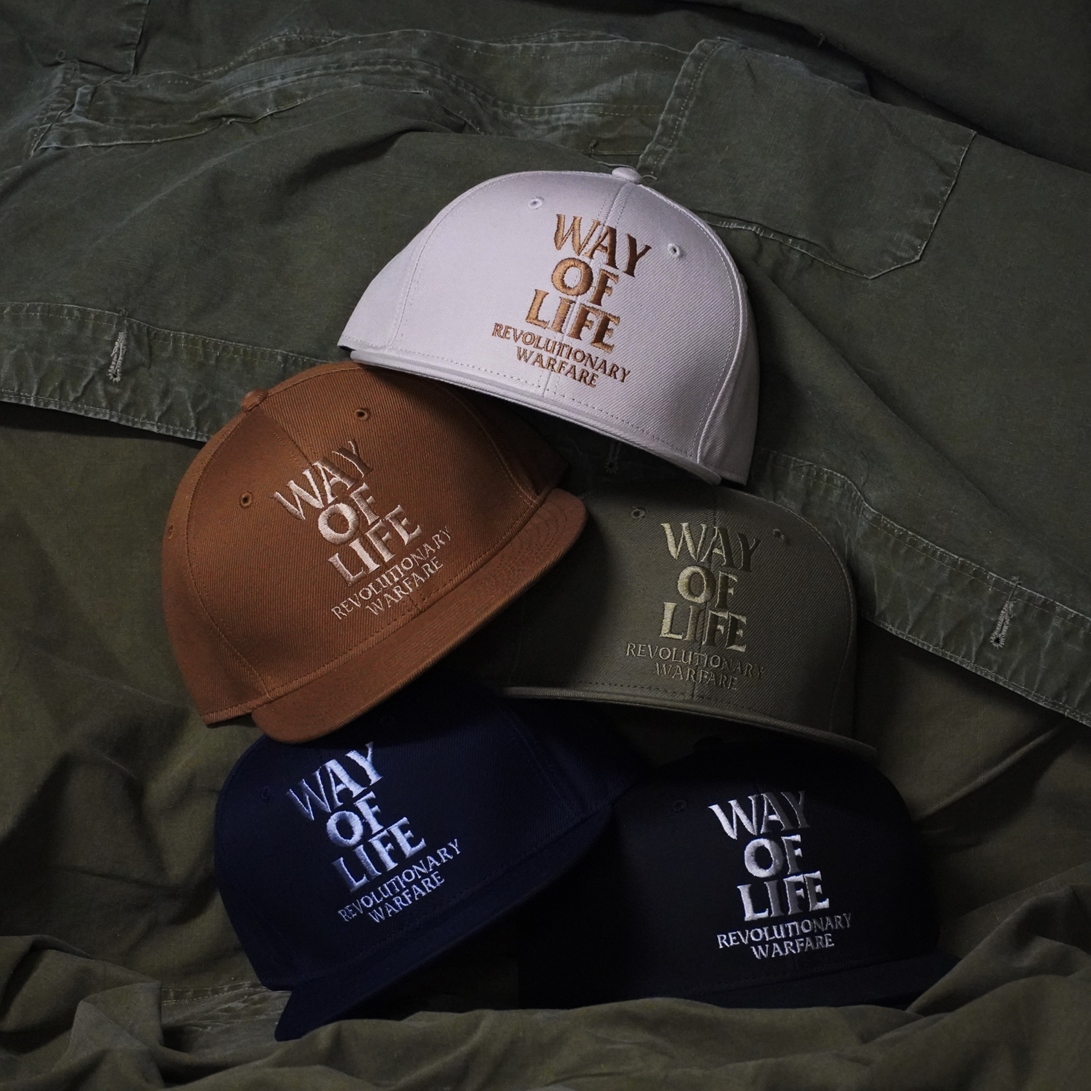 画像: RATS/EMBROIDERY CAP "WAY OF LIFE"（NAVY）［"WAY OF LIFE"キャップ-23春夏］