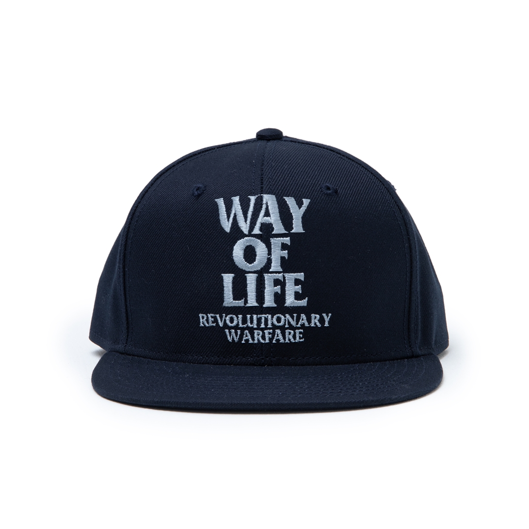 Rats Embroidery Cap WAY OF LIFE Navy-
