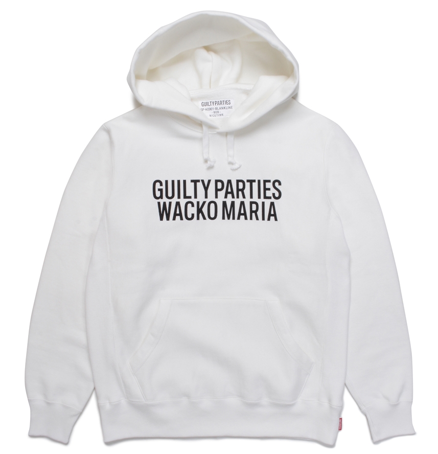 画像: WACKO MARIA/HEAVY WEIGHT PULL OVER HOODED SWEAT SHIRT（WHITE）［プルオーバーパーカー-23春夏］