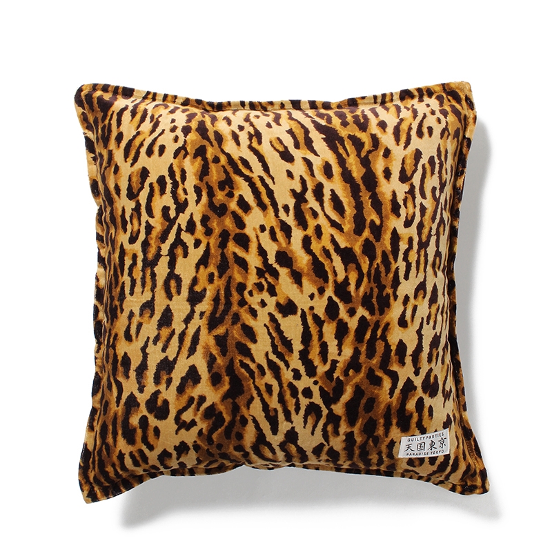 画像: WACKO MARIA/LEOPARD VELVET CUSHION（BROWN）［レオパードベルベットクッション-23春夏］