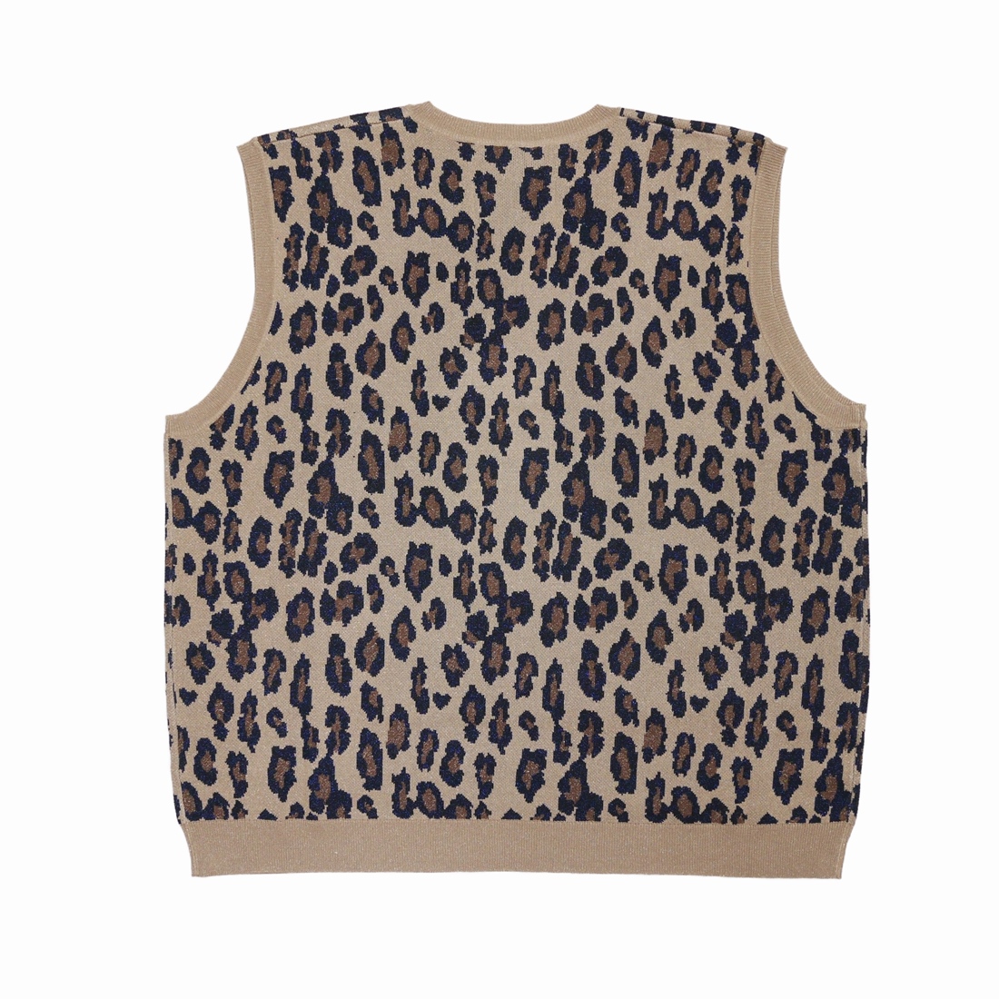 画像: DAIRIKU/Oversized Lame Knit Vest（Leopard） 【40%OFF】［オーバーサイズラメニットベスト-23春夏］