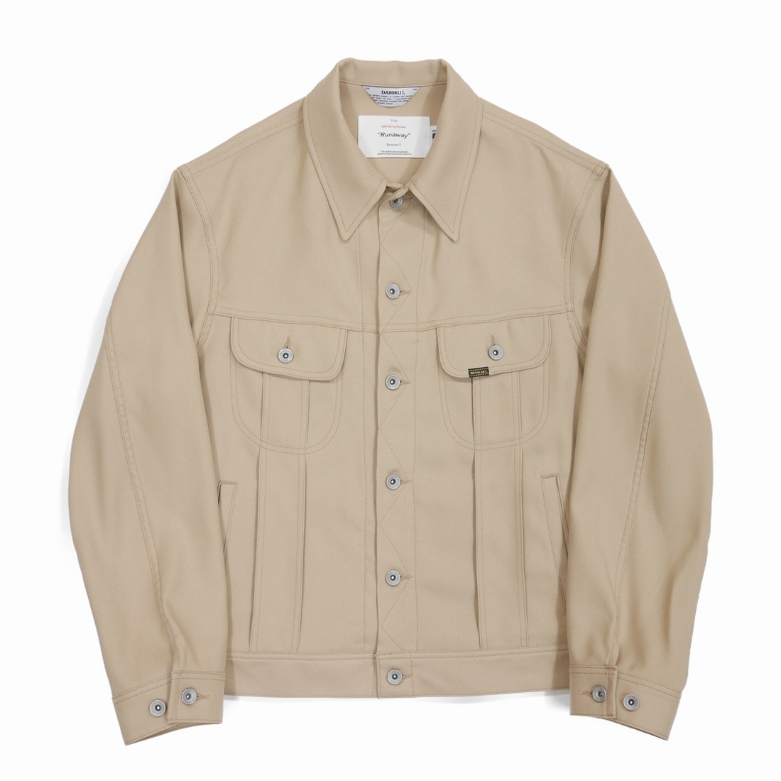 DAIRIKU/Polyester Jacket（Beige） 【30%OFF】［ポリエステルJKT-23春 ...