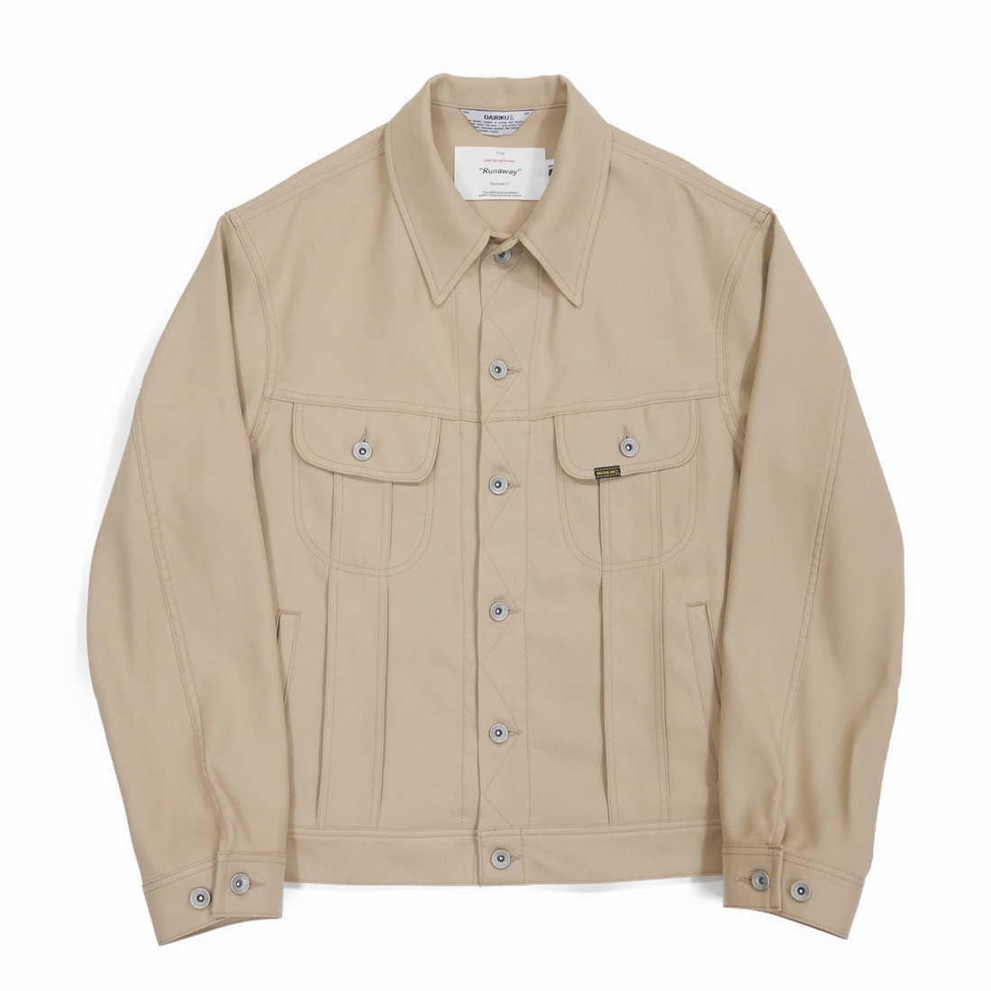 画像: DAIRIKU/Polyester Jacket（Beige） 【30%OFF】［ポリエステルJKT-23春夏］