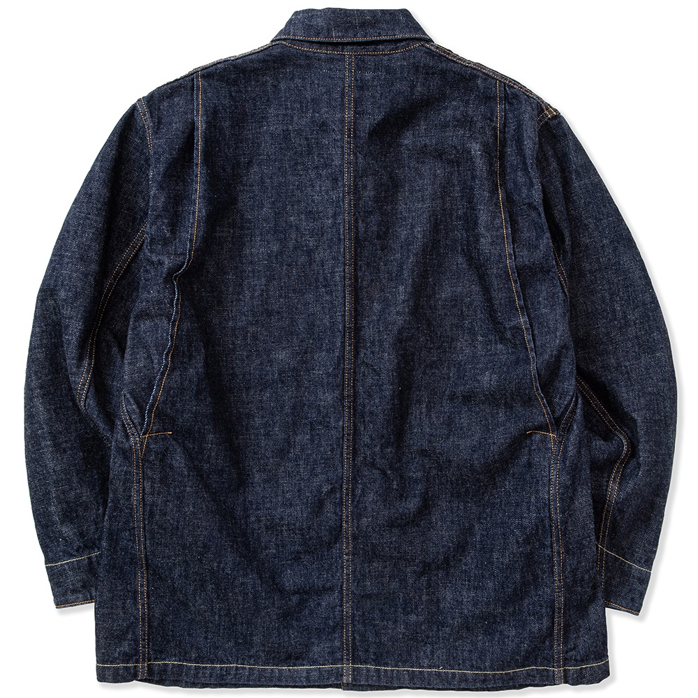 画像: CALEE/Vintage type denim coverall（Ow Indigo Blue）［デニムカバーオール-23春夏］