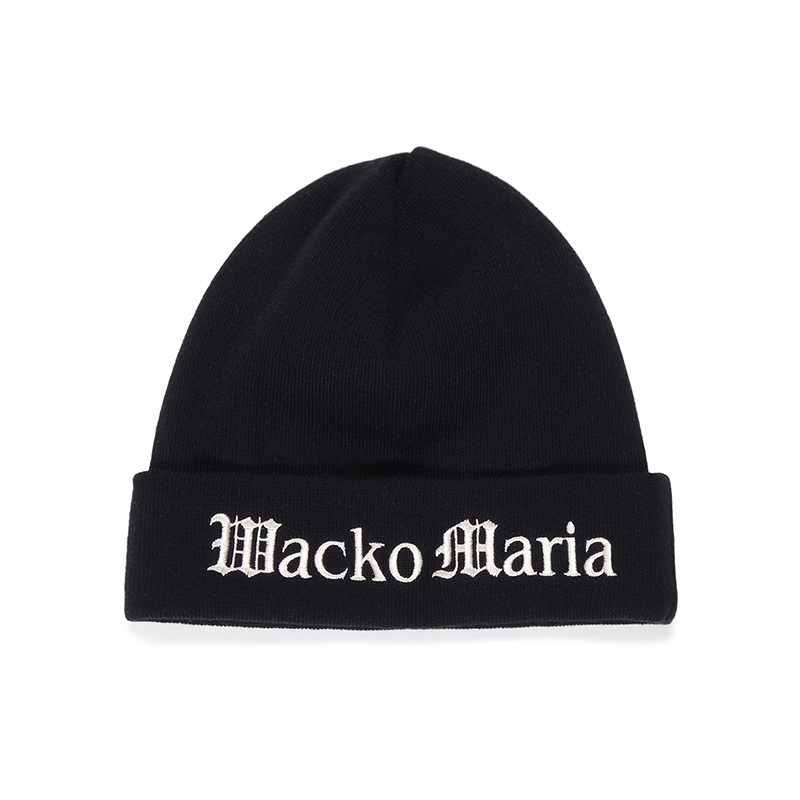 画像: WACKO MARIA/KNIT WATCH CAP（BLACK）［ニットキャップ-23春夏］