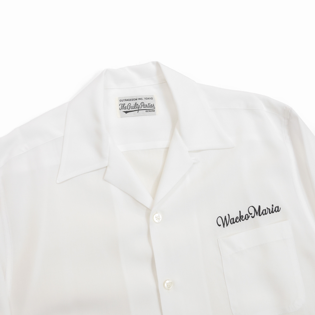 画像: WACKO MARIA/50'S OPEN COLLAR SHIRT（WHITE）［50'Sオープンカラーシャツ-23春夏］