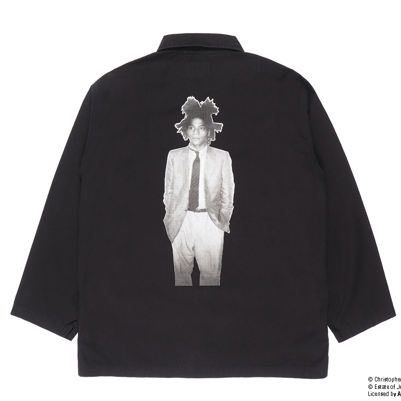 画像: WACKO MARIA/JEAN-MICHEL BASQUIAT / ARMY SHIRT（BLACK）［アーミーシャツ-23春夏］