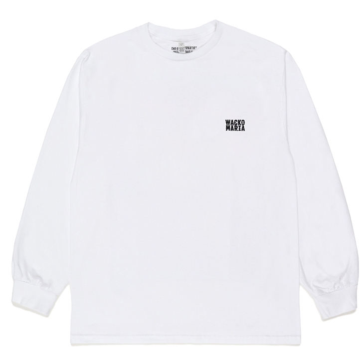 画像: WACKO MARIA/LONG SLEEVE T-SHIRT（WHITE）［刺繍長袖T-23春夏］