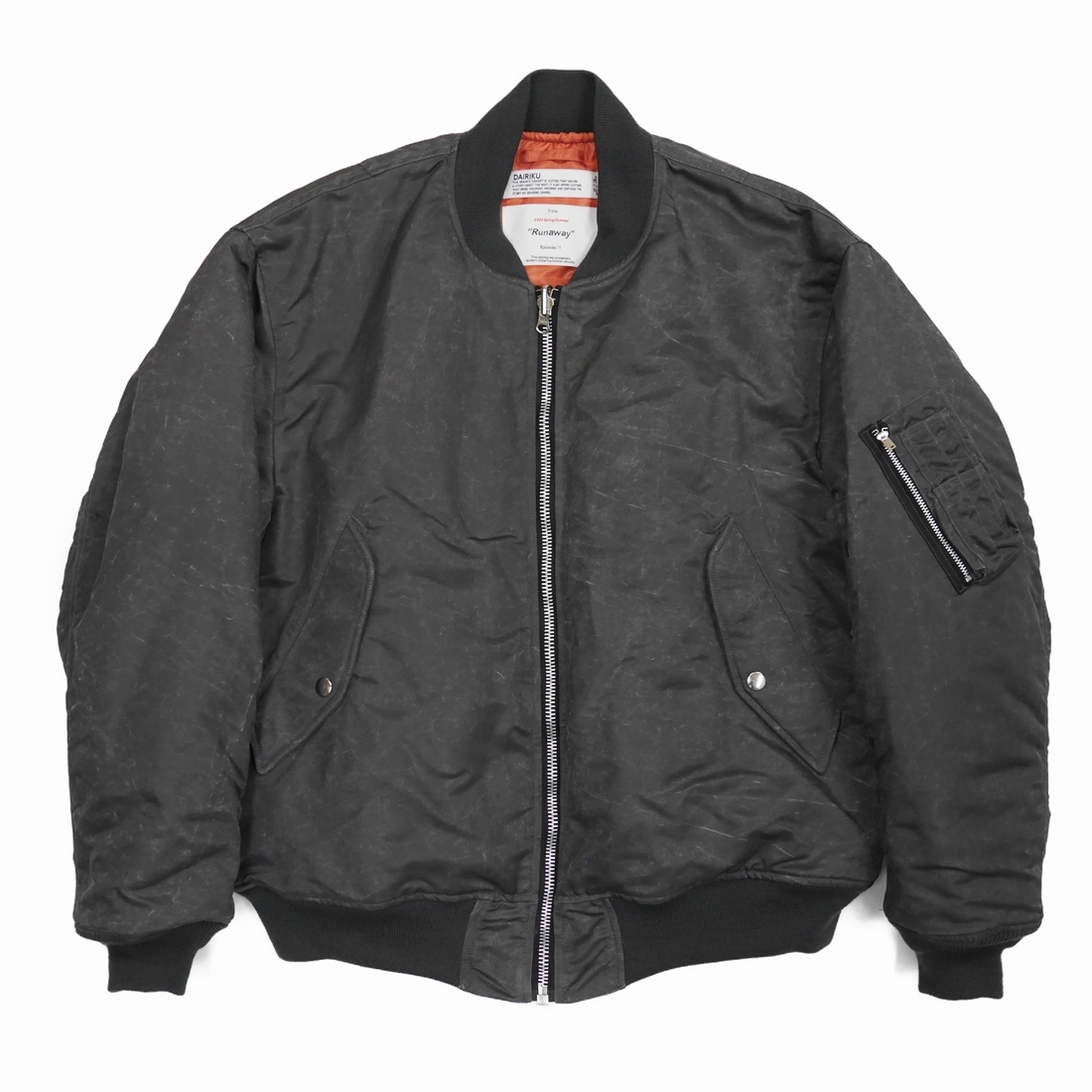 画像: DAIRIKU/"Steve" MA-1（Dark Gray） 【30%OFF】［MA-1 JKT-23春夏］