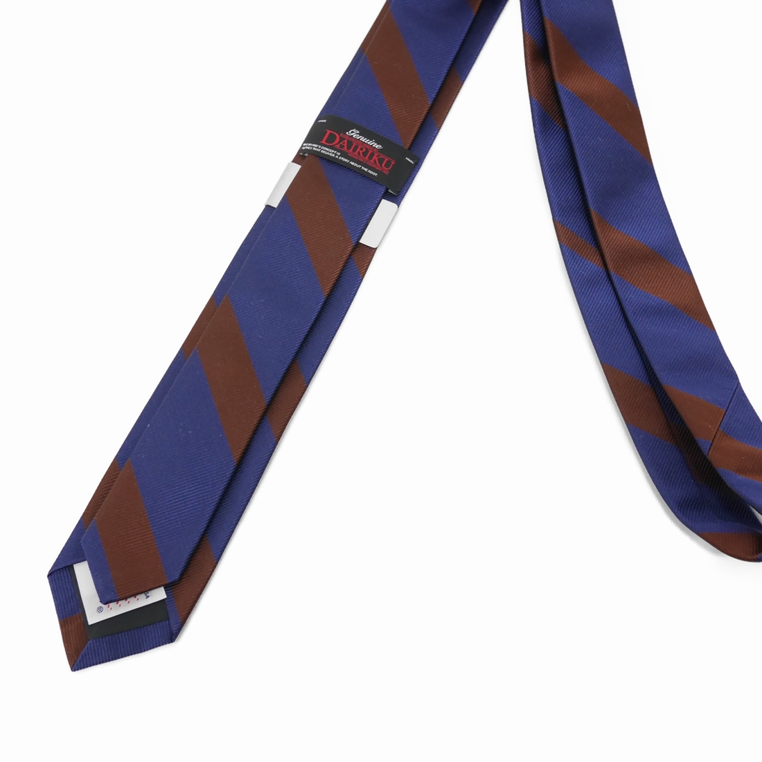 画像: DAIRIKU/"Benjamin" Silk Tie with Money Clip（Navy&Burgundy） 【40%OFF】［シルクタイwithマネークリップ-23春夏］