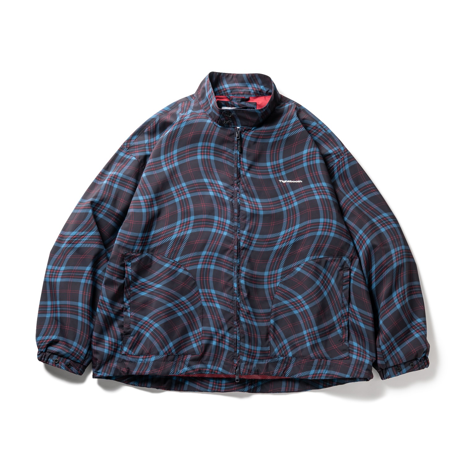 画像: TIGHTBOOTH/WAVEY PLAID JACKET（Navy）［スウィングトップ-23春夏］