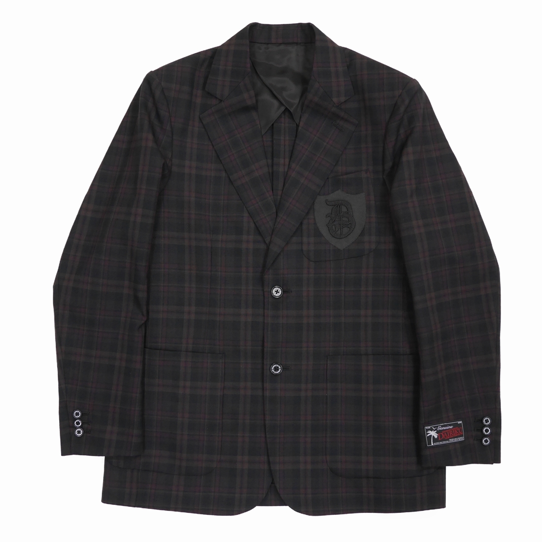 画像: DAIRIKU/School Check Tailored Jacket（Red&Brown） 【40%OFF】［スクールチェックテーラードJKT-23春夏］