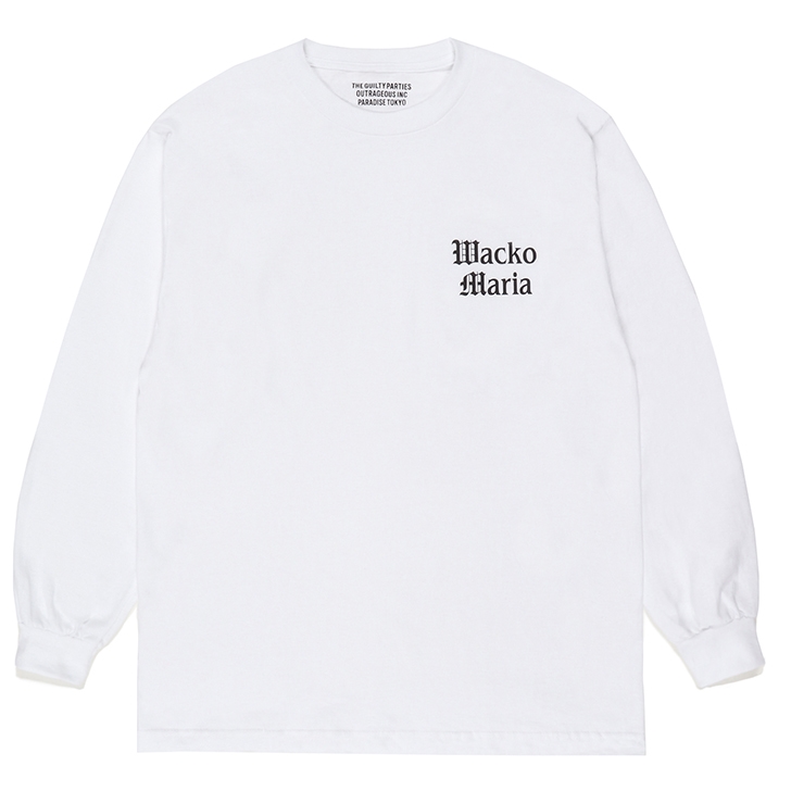 画像: WACKO MARIA/TIM LEHI / LONG SLEEVE T-SHIRT（WHITE）［プリント長袖T-23春夏］