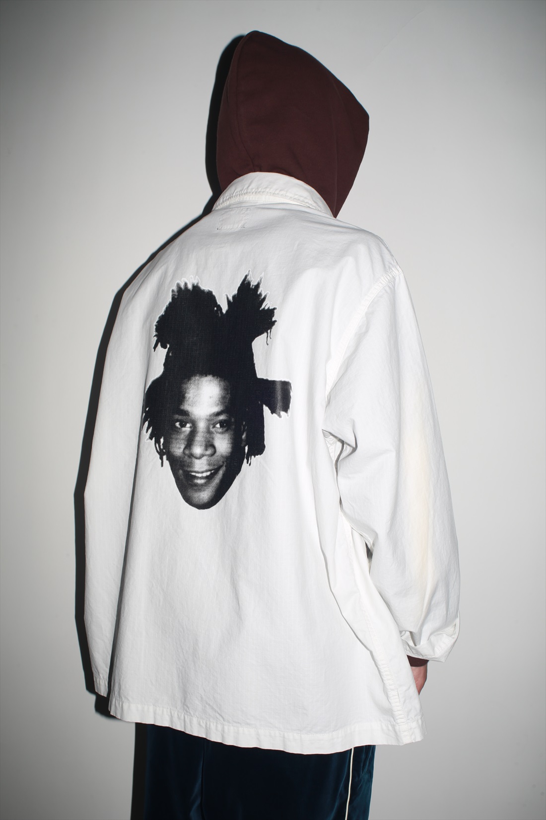 画像: WACKO MARIA/JEAN-MICHEL BASQUIAT / ARMY SHIRT（WHITE）［アーミーシャツ-23春夏］