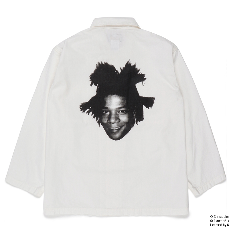 画像: WACKO MARIA/JEAN-MICHEL BASQUIAT / ARMY SHIRT（WHITE）［アーミーシャツ-23春夏］