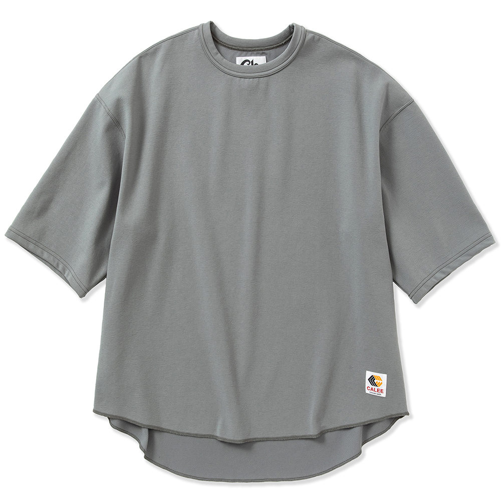 画像: CALEE/Multi way high gauge weave drop shoulder cutsew（Gray） 【50%OFF】［ハイゲージドロップショルダーカットソー-23春夏］