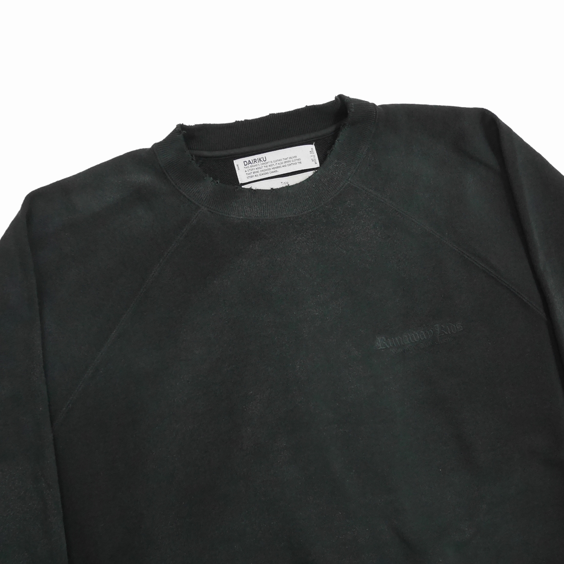 画像: DAIRIKU/"Water-repellent" Pullover Sweater（Vintage Black） 【30%OFF】［クルーネックスウェット-23春夏］