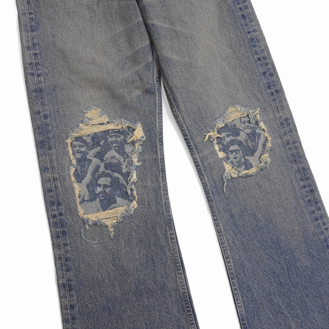 画像: DAIRIKU/Damage Flare Denim Pants（Indigo） 【30%OFF】［ダメージ"フレア"デニムパンツ-23春夏］