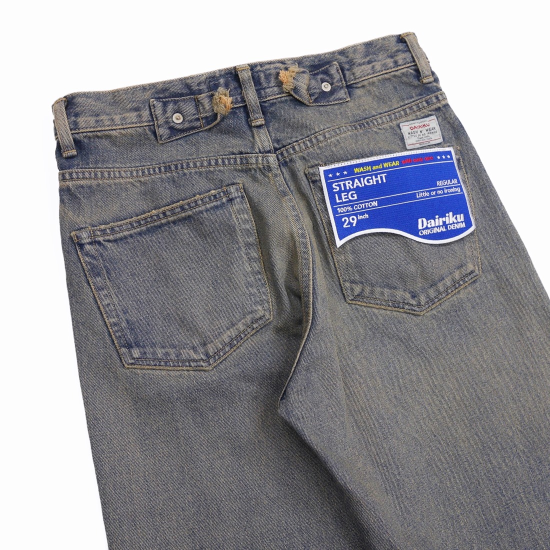 画像: DAIRIKU/"Straight" Denim Pants（Mud Indigo）［"ストレート"デニムパンツ-23春夏］