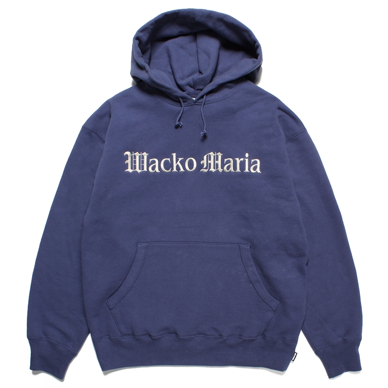 画像: WACKO MARIA/MIDDLE WEIGHT PULL OVER HOODED SWEAT SHIRT（NAVY）［プルオーバーパーカー-23春夏］