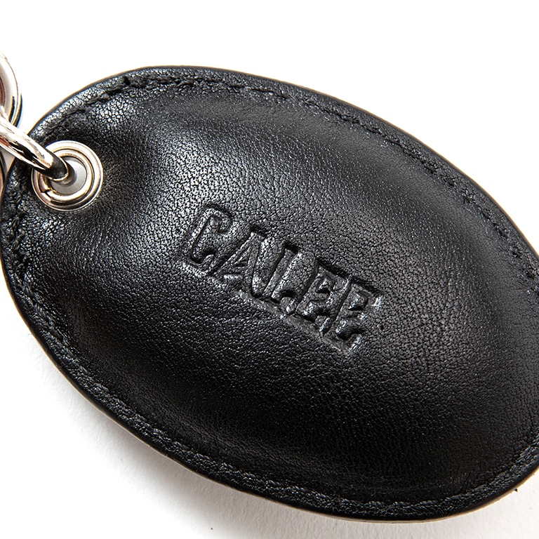 画像: CALEE/Studs & Embossing assort leather key ring -Type B-（Black/B）［レザーキーリング-23春夏］