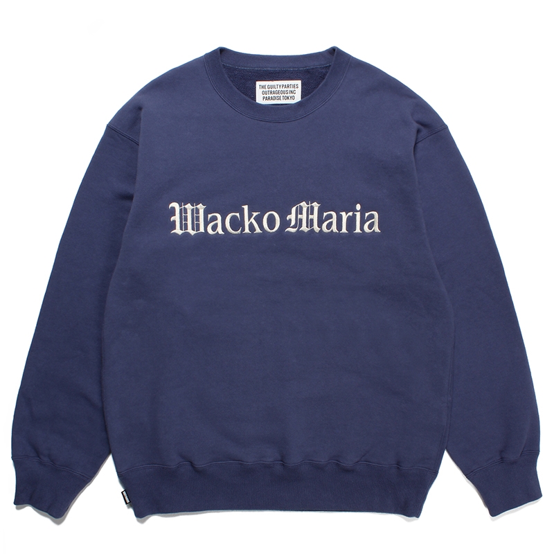 画像: WACKO MARIA/MIDDLE WEIGHT SWEAT SHIRT（NAVY）［クルーネックスウェット-23春夏］