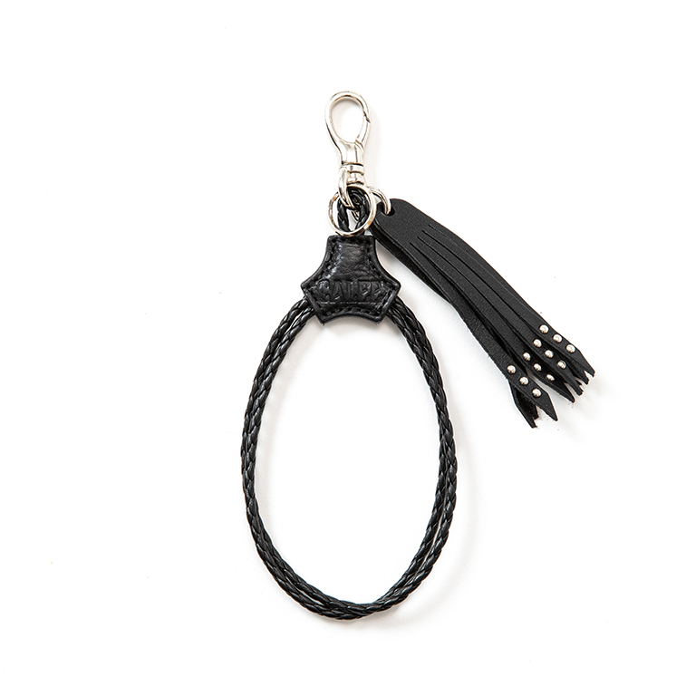 画像: CALEE/Studs & Embossing assort leather key ring -Type F-（Black/F）［レザーキーリング-23春夏］