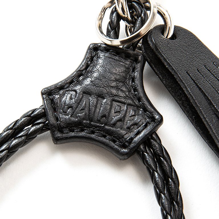 画像: CALEE/Studs & Embossing assort leather key ring -Type F-（Black/F）［レザーキーリング-23春夏］