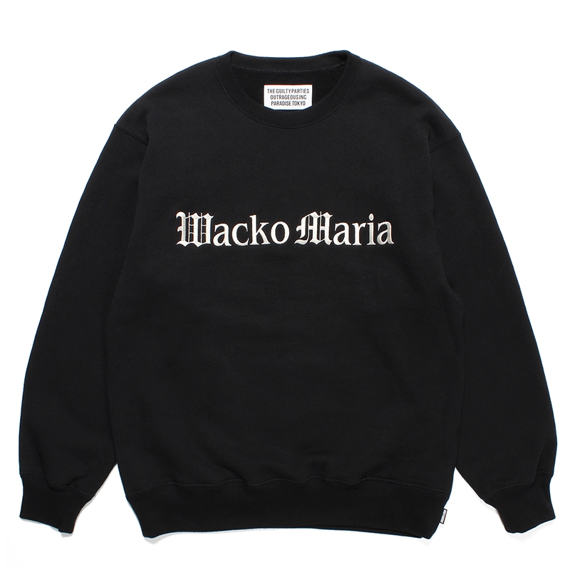 画像: WACKO MARIA/MIDDLE WEIGHT SWEAT SHIRT（BLACK）［クルーネックスウェット-23春夏］