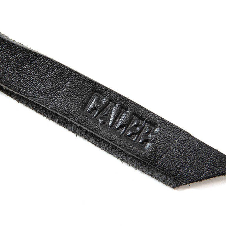 画像: CALEE/Studs & Embossing assort leather key ring -Type C-（Black/C）［レザーキーリング-23春夏］