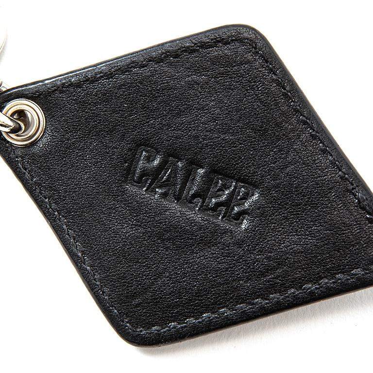 画像: CALEE/Studs & Embossing assort leather key ring -Type A-（Black/A）［レザーキーリング-23春夏］
