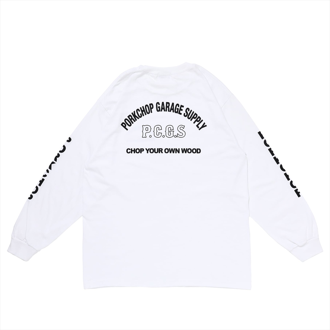 画像: PORKCHOP/ARCH LOGO L/S TEE（WHITE）［プリント長袖T-23春夏］