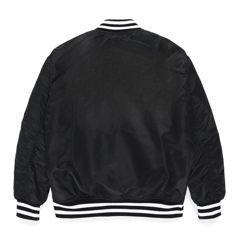 画像: WACKO MARIA/NYLON VARSITY JACKET（BLACK）［ナイロンヴァーシティJKT-23春夏］