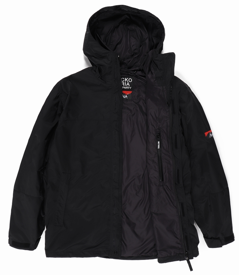 画像: WACKO MARIA/NANGA / MOUNTAIN PARKA（BLACK）［マウンテンパーカー-23春夏］