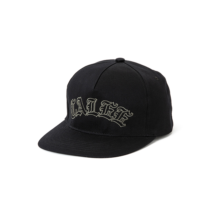 画像: CALEE/CALEE Arch logo embroidery cap（Black）［アーチロゴキャップ-23春夏］