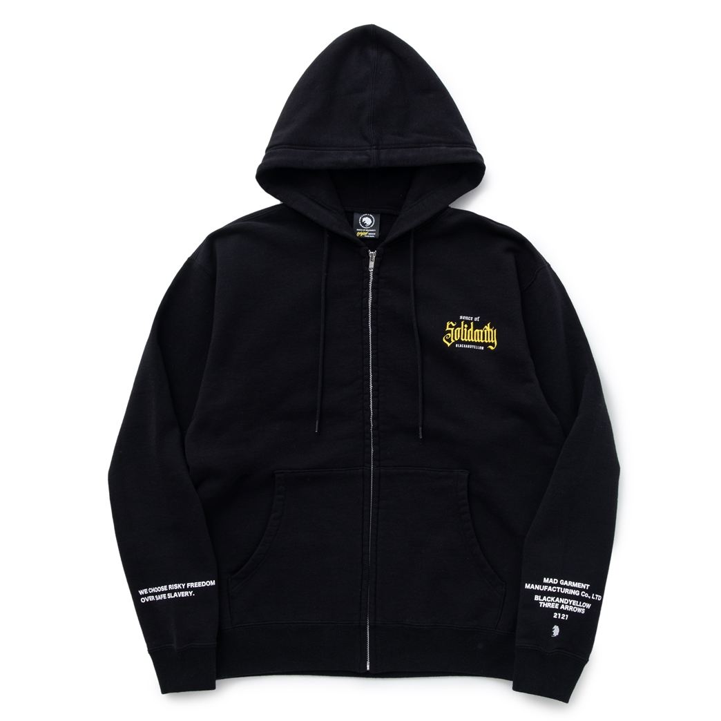 画像: RATS/SOLIDARITY ZIP HOODIE（BLACK）［ジップフーディー-23春夏］