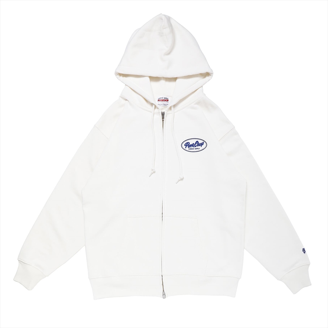 画像: PORKCHOP/BAD TOYS ZIP UP HOODIE（OFF WHITE）［ジップアップフーディー-23春夏］