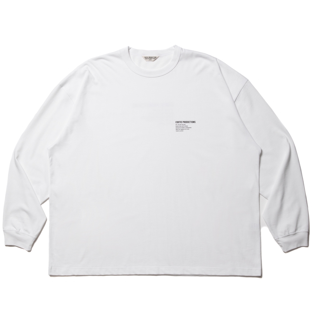 画像: COOTIE PRODUCTIONS/C/R Smooth Jersey L/S Tee（White）［スムースジャージ長袖T-23春夏］