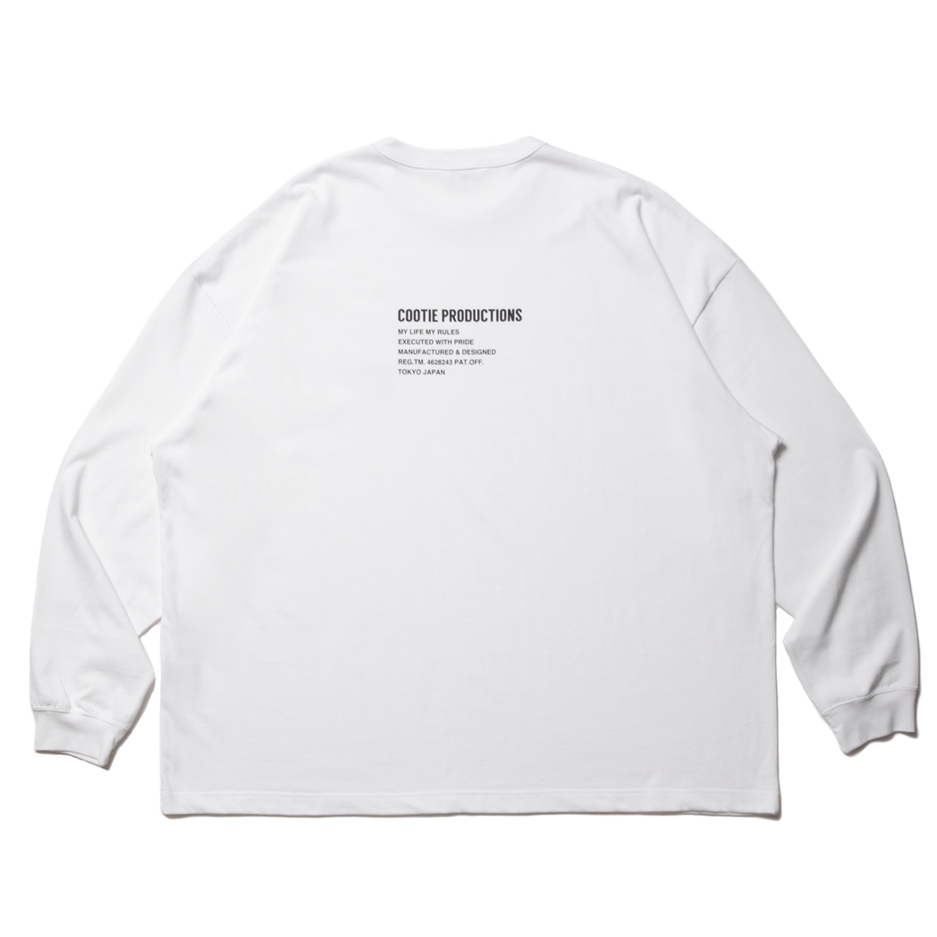 画像: COOTIE PRODUCTIONS/C/R Smooth Jersey L/S Tee（White）［スムースジャージ長袖T-23春夏］