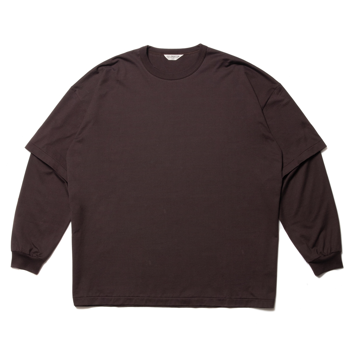 画像: COOTIE PRODUCTIONS/Supima Oversized Cellie L/S Tee（Brown）［スーピマオーバーサイズセリー長袖T-23春夏］