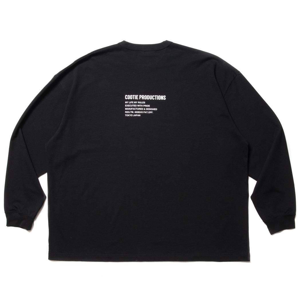 画像: COOTIE PRODUCTIONS/C/R Smooth Jersey L/S Tee（Black）［スムースジャージ長袖T-23春夏］