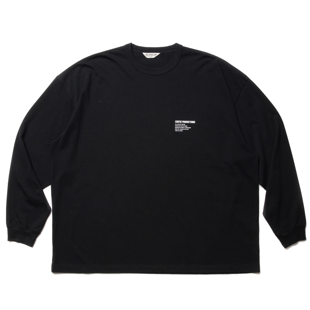 画像: COOTIE PRODUCTIONS/C/R Smooth Jersey L/S Tee（Black）［スムースジャージ長袖T-23春夏］