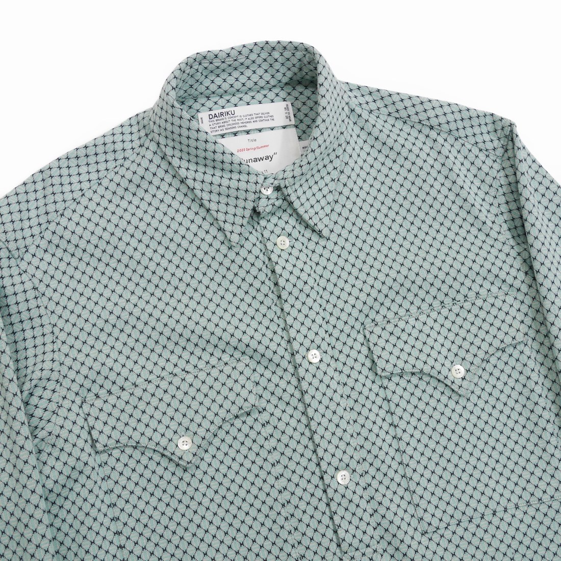 画像: DAIRIKU/Jersey Knit Pullover Shirt（Youth Blue） 【40%OFF】［ジャージニットプルオーバーシャツ-23春夏］
