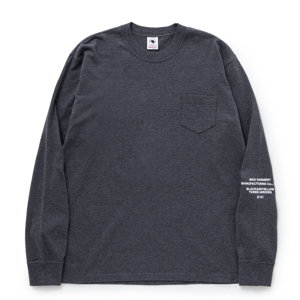 画像: RATS/VARMINTS POCKET LS TEE（CHARCOAL）［プリント長袖T-23春夏］