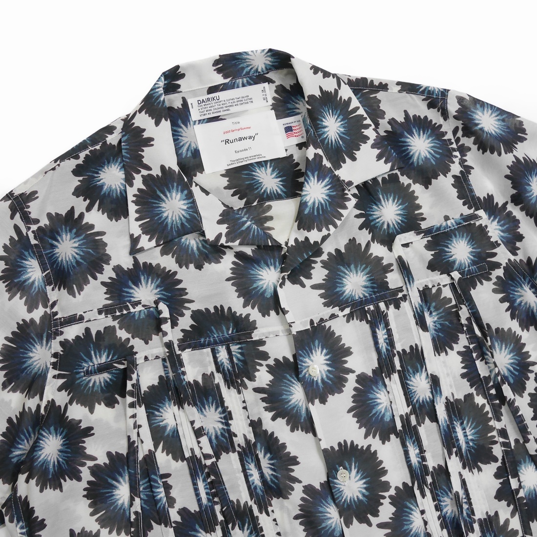 画像: DAIRIKU/Flower Aloha Shirt（White） 【40%OFF】［フラワーアロハシャツ-23春夏］