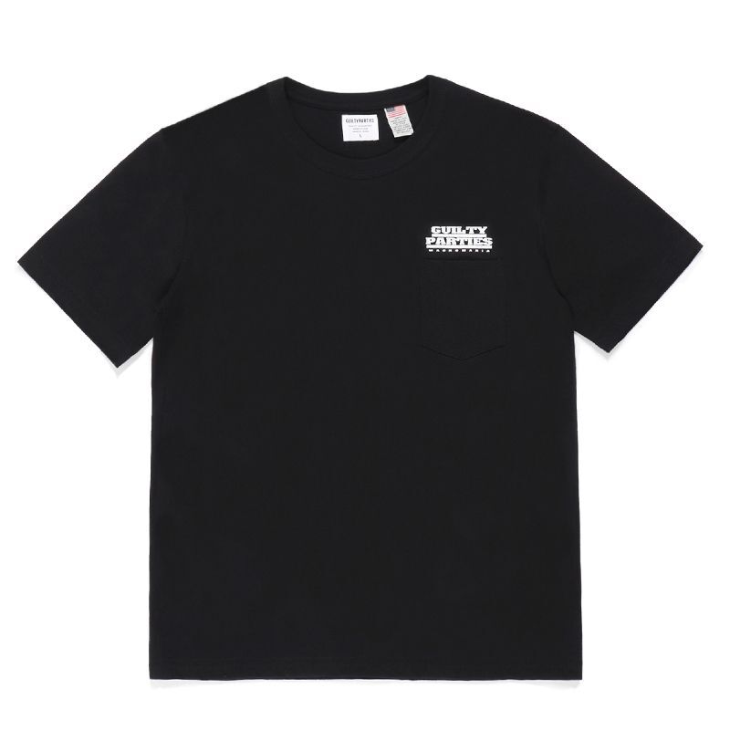 画像: WACKO MARIA/US FABRIC POCKET T-SHIRT（BLACK）［プリントポケT-23春夏］