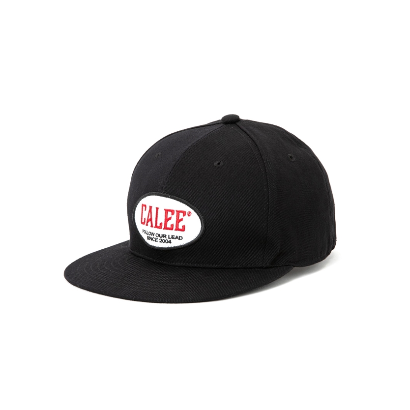 画像: CALEE/CALEE Logo classic wappen twill cap（Black）［ワッペンツイルキャップ-23春夏］
